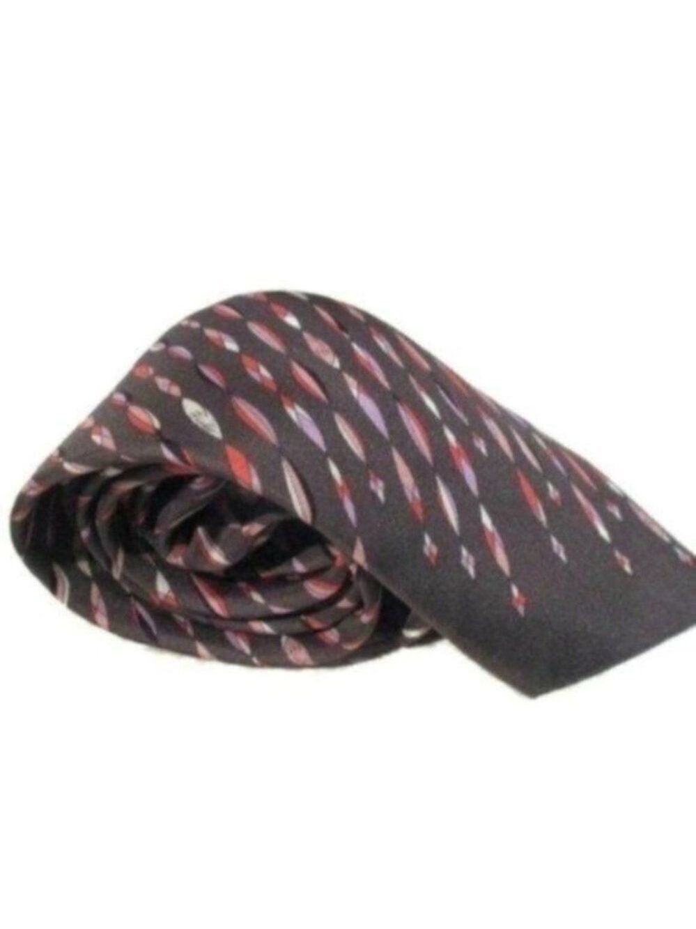 Emilio Pucci Firenze Retro Silk Neck Tie